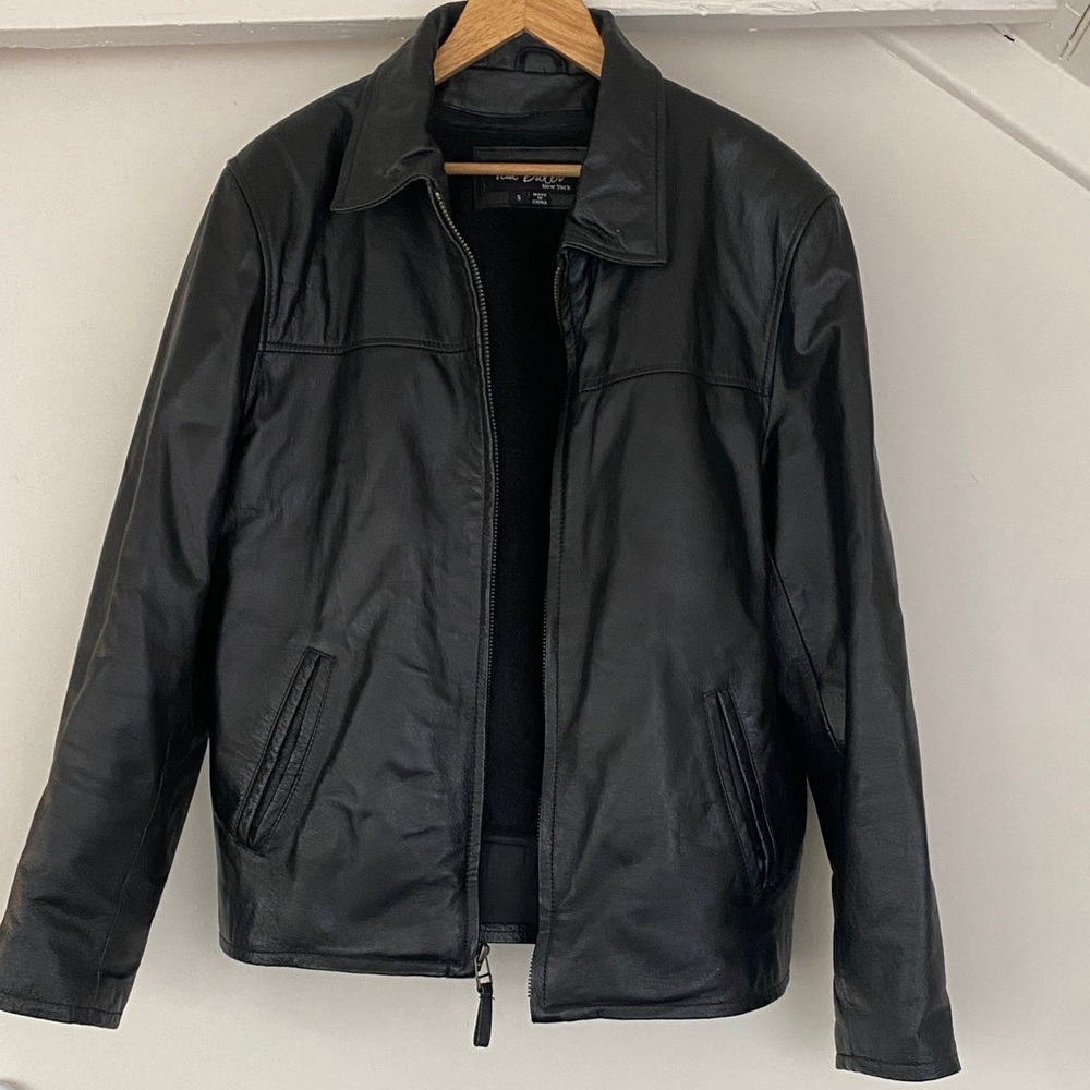 Men's Vintage Black Leather Jacket